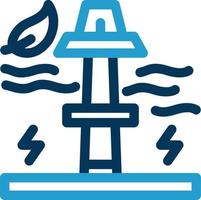 Wave Power Vector Icon Design