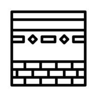 kaaba icon outline style ramadan illustration vector element and symbol perfect.