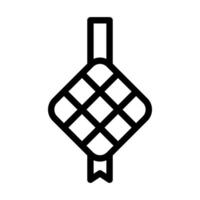 ketupat icon outline style ramadan illustration vector element and symbol perfect.
