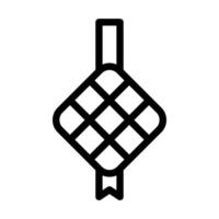 ketupat icon outline style ramadan illustration vector element and symbol perfect.