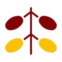 kurma icono duotono rojo amarillo estilo Ramadán ilustración vector elemento y símbolo Perfecto.