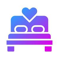 bed icon solid gradient style valentine illustration vector element and symbol perfect.