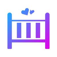 bed icon solid gradient style valentine illustration vector element and symbol perfect.