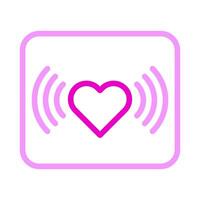 signal icon duocolor pink style valentine illustration vector element and symbol perfect.