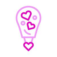 air balloon icon duocolor pink style valentine illustration vector element and symbol perfect.