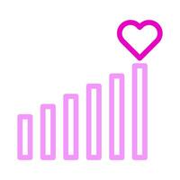 signal icon duocolor pink style valentine illustration vector element and symbol perfect.