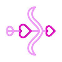 heart icon duocolor pink style valentine illustration vector element and symbol perfect.