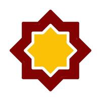 decoration icon duotone red yellow style ramadan illustration vector element and symbol perfect.