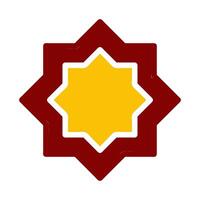 decoration icon duotone red yellow style ramadan illustration vector element and symbol perfect.