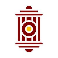 lantern icon duotone red yellow style ramadan illustration vector element and symbol perfect.