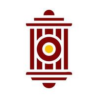 lantern icon duotone red yellow style ramadan illustration vector element and symbol perfect.