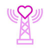 signal icon duocolor pink style valentine illustration vector element and symbol perfect.