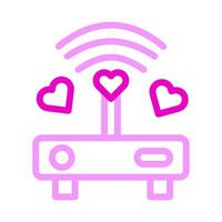 signal icon duocolor pink style valentine illustration vector element and symbol perfect.