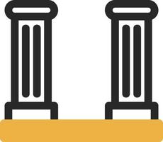 Desert Ruin Vector Icon Design
