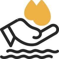 Save Water Vector Icon Design