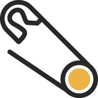 Safety Pin Vector Icon Design