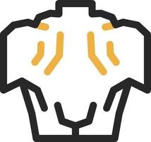 Back Muscle Vector Icon Design