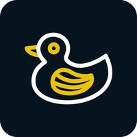 Rubber Duck Vector Icon Design