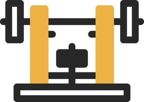 Bench Press Vector Icon Design
