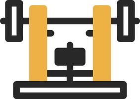 Bench Press Vector Icon Design