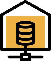 Data Warehouse Vector Icon Design