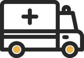 Ambulance Vector Icon Design