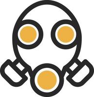 Gas Mask Vector Icon Design