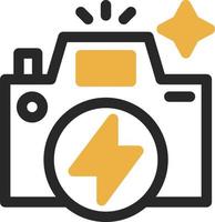 Flash Camera Vector Icon Design