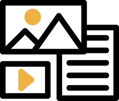 Unstructured Data Vector Icon Design