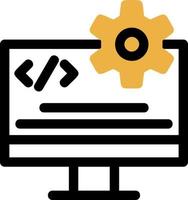 Code Engineering Vector Icon Design