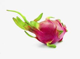 dragon fruit on white background photo