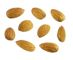 isolated almond in different side collection photo