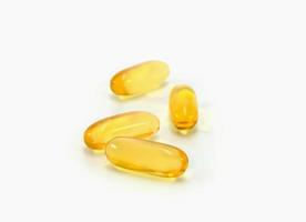 close up fish oil pill photo