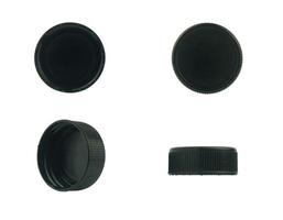 black bottle cap clipping path photo