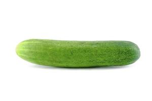 raw cucumber on white background photo