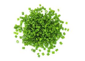 top view of green onion photo