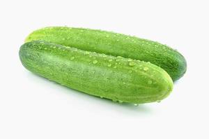 cucumber with water dropping on skin photo