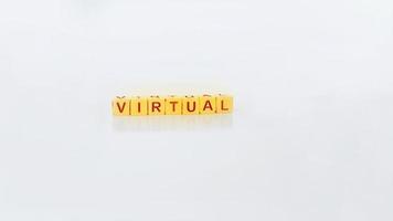 The word VIRTUAL photo