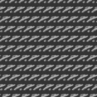 Seamless pattern with cute Easter rabbit and eggs on a dark gray background. Cartoon monochrome vector illustration.