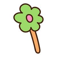 Cute doodle lollipop2 from the collection of girly stickers. Cartoon color vector illustration.