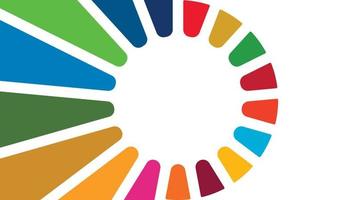 SDG color background. Sustainable Development Goals. Vector illustration