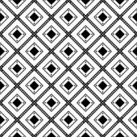 Seamless pattern geometric polka dot and diamond monochrome tone black background, tile pattern, striped shirt. vector