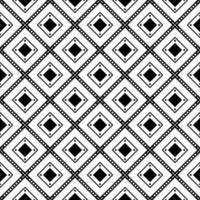 Seamless pattern geometric polka dot and diamond monochrome tone black background, tile pattern, striped shirt. vector