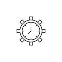 management icon. outline icon vector