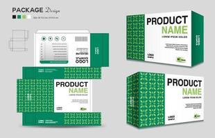 Cosmetic box design, Supplements box template, Package design template, 3d Box Packaging design, cosmetic label, medical label, soap label, packaging design vector, Package boxes mockup vector