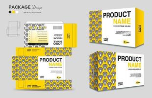 Cosmetic box design, Supplements box template, Package design template, 3d Box Packaging design, cosmetic label, medical label, soap label, packaging design vector, Package boxes mockup vector