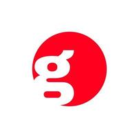 G brand name initial letter icon. G symbol. vector