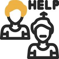 Ask For Help Vector Icon Design