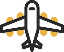 diseño de icono de vector de avión