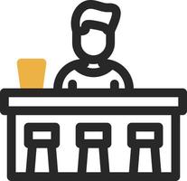 Bar Counter Vector Icon Design